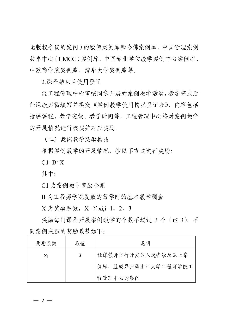 浙大工院发〔2020〕6号 关于印发《浙江大学工程师学院非全日制工程管理专业学位研究生课程教学奖励办法（试行）》的通知_页面_3.jpg